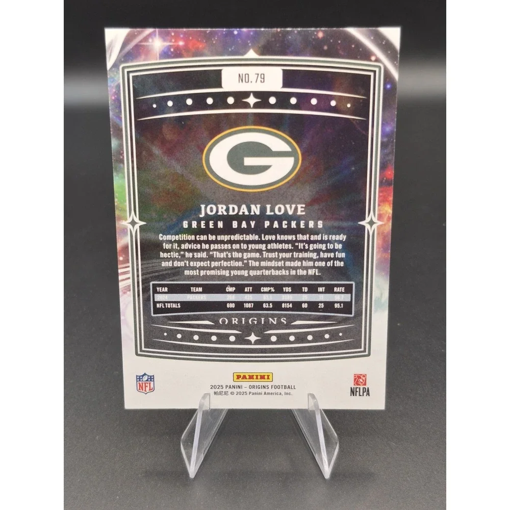 2025 Panini Origins Jordan Love #79 Orange /149 Green Bay Packers